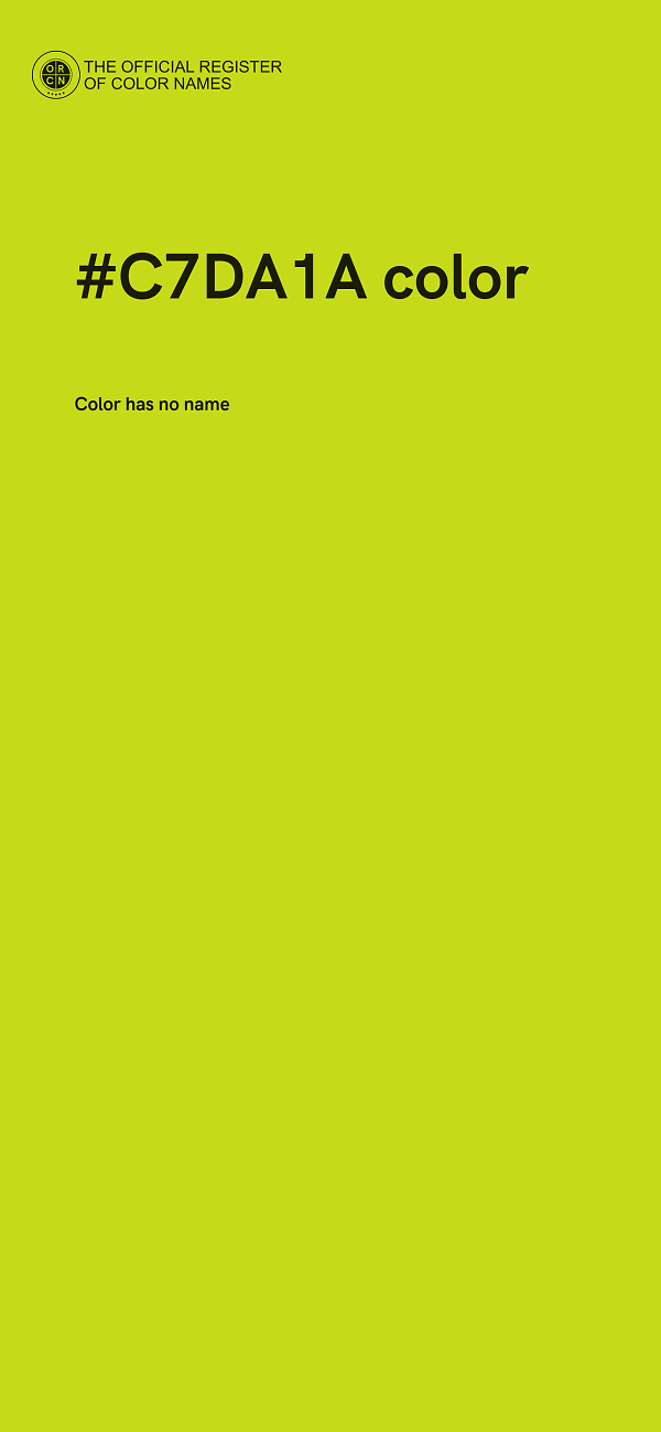 #C7DA1A color image