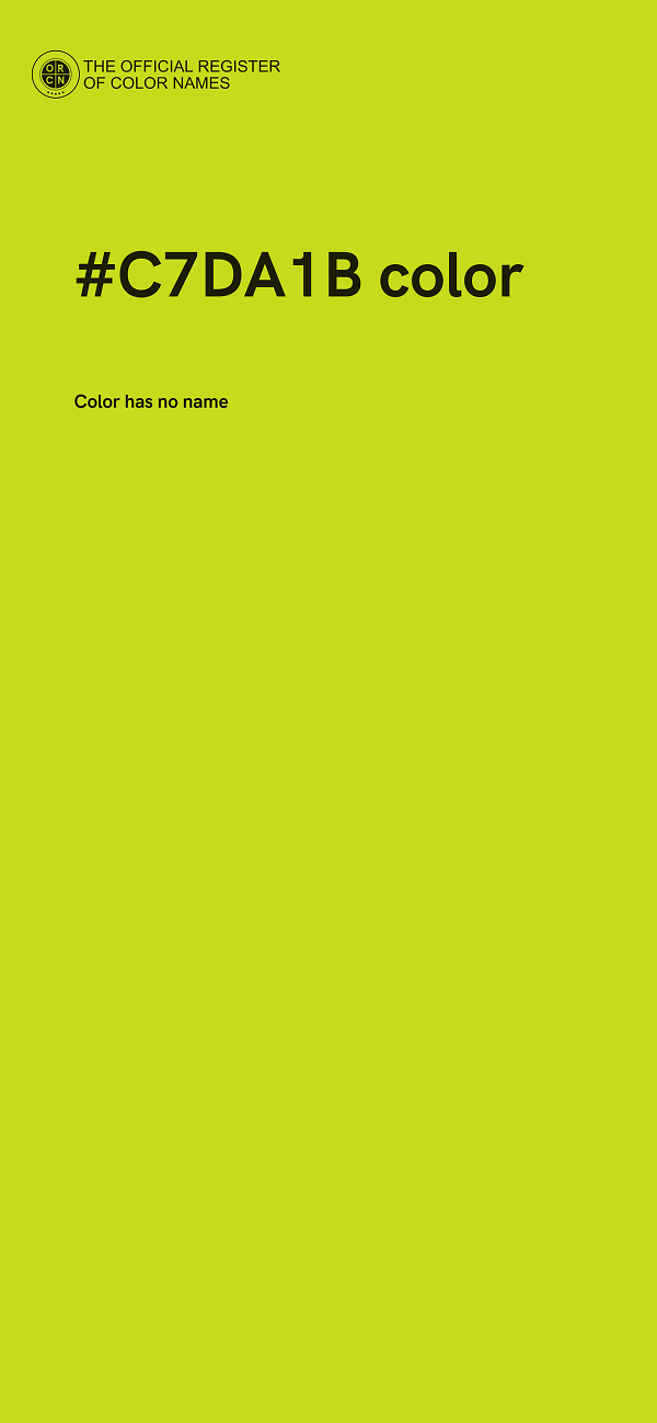 #C7DA1B color image