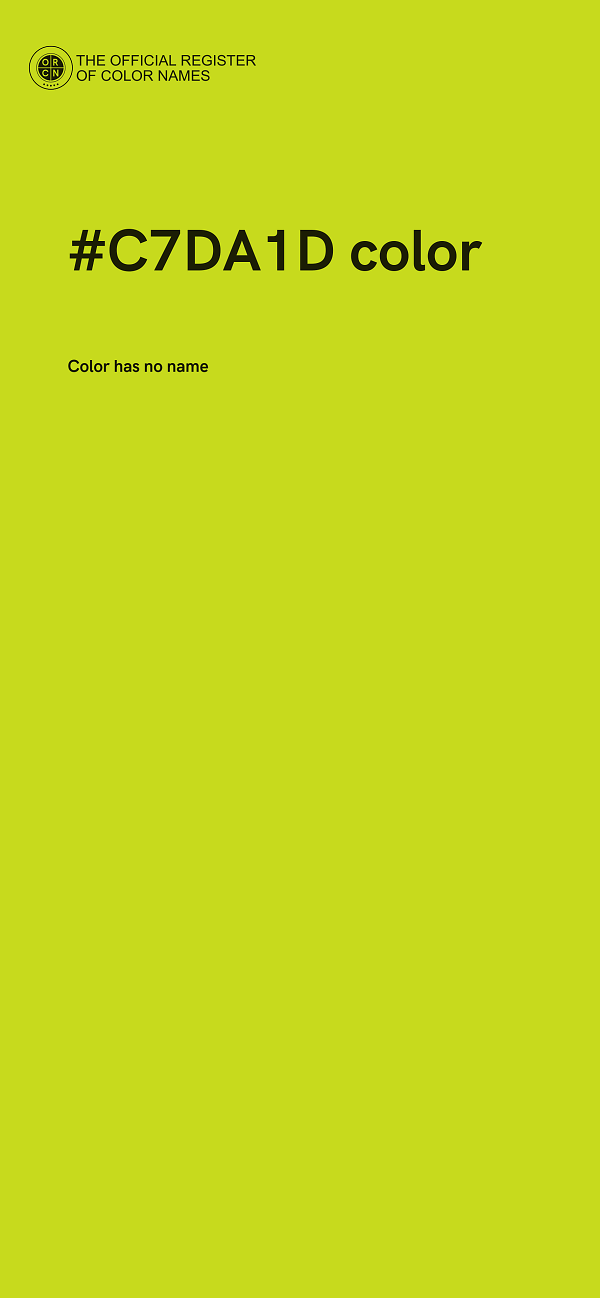 #C7DA1D color image