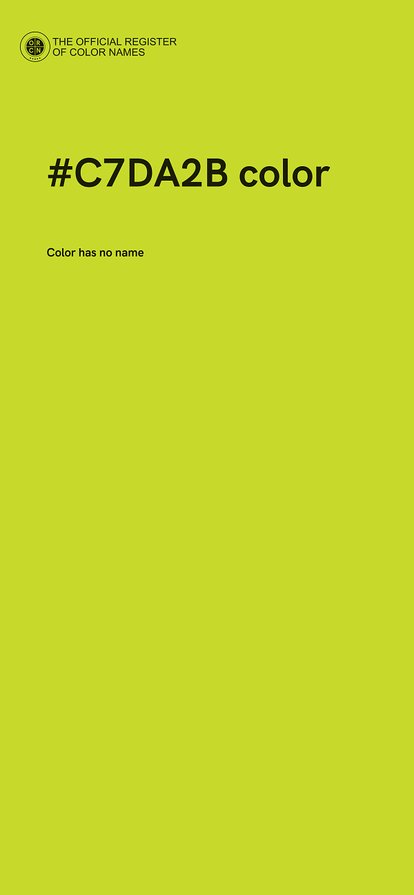 #C7DA2B color image