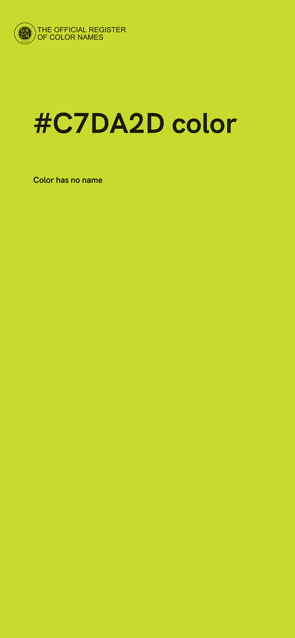 #C7DA2D color image