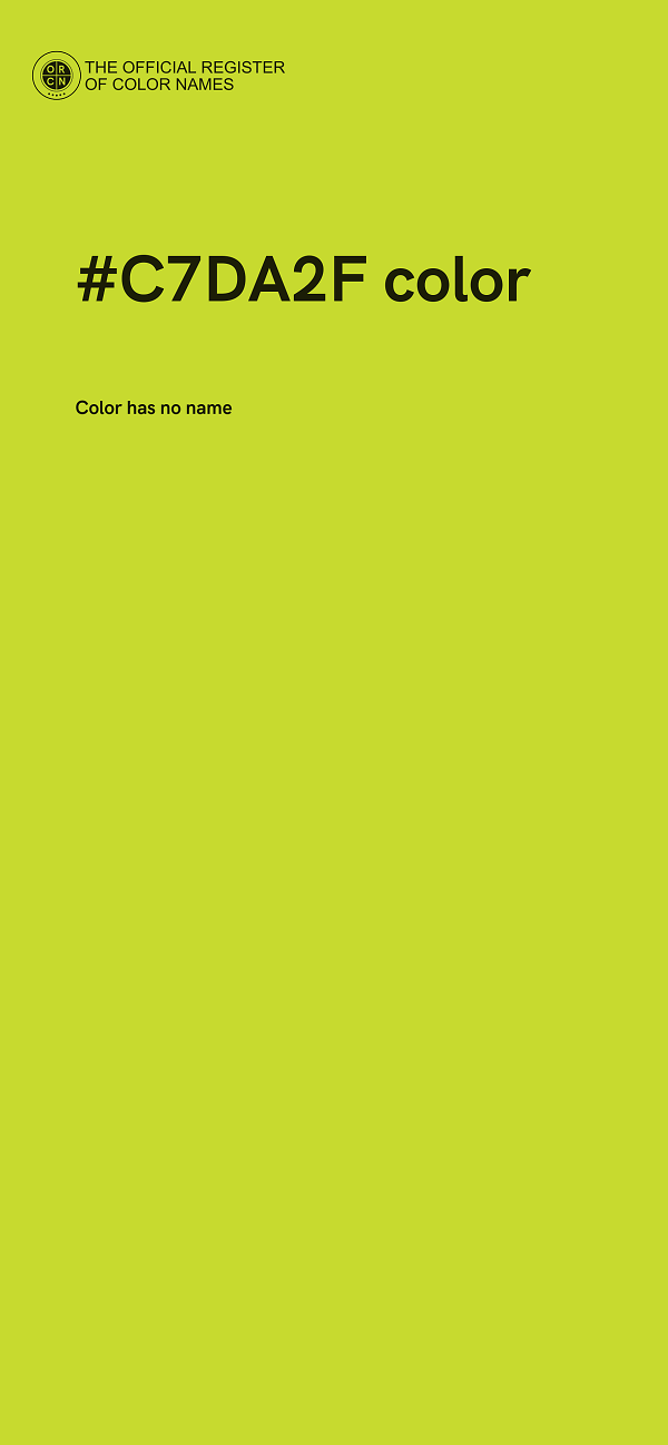 #C7DA2F color image