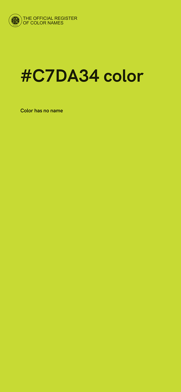 #C7DA34 color image