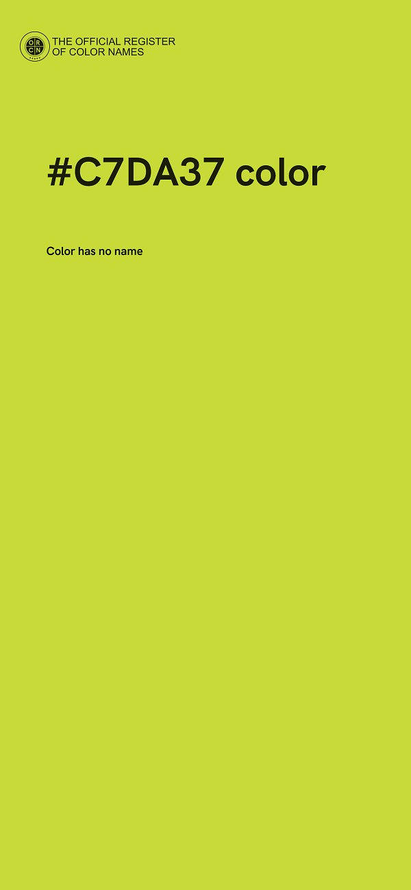 #C7DA37 color image