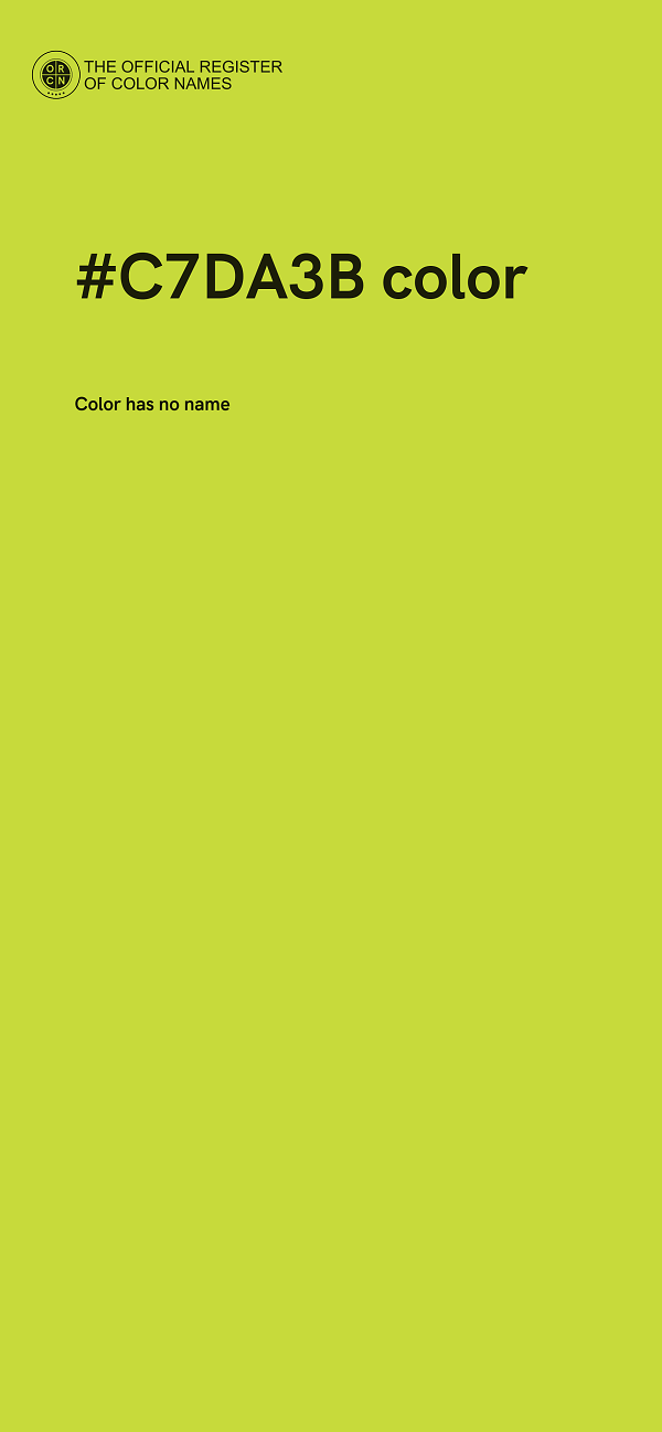 #C7DA3B color image