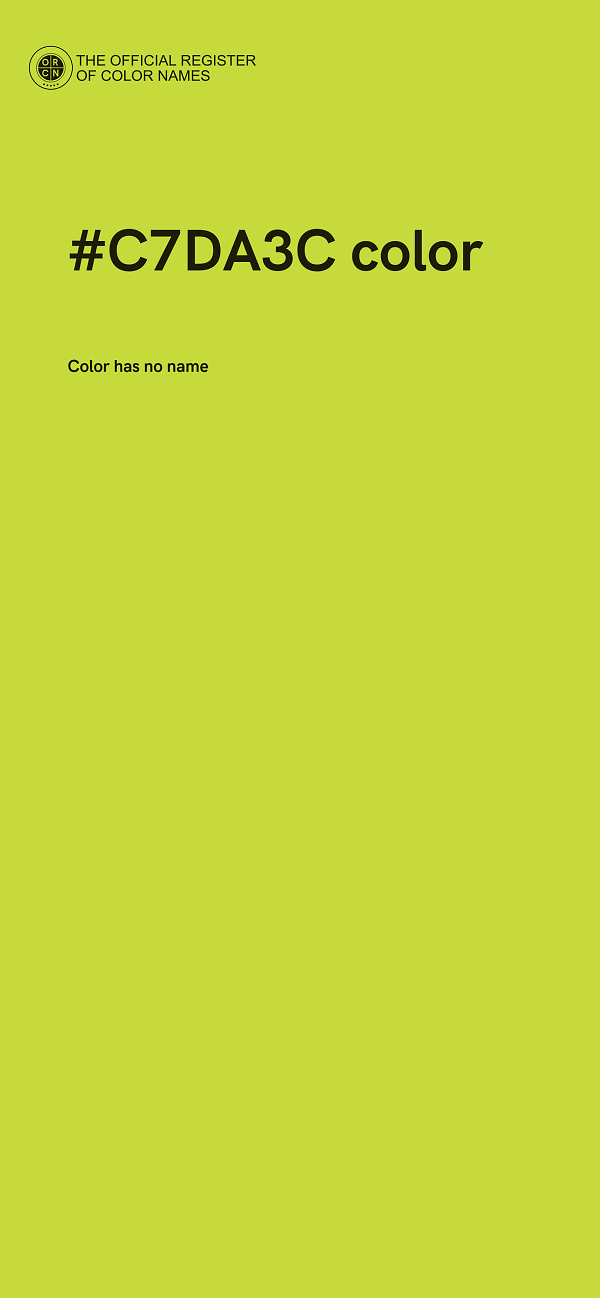#C7DA3C color image