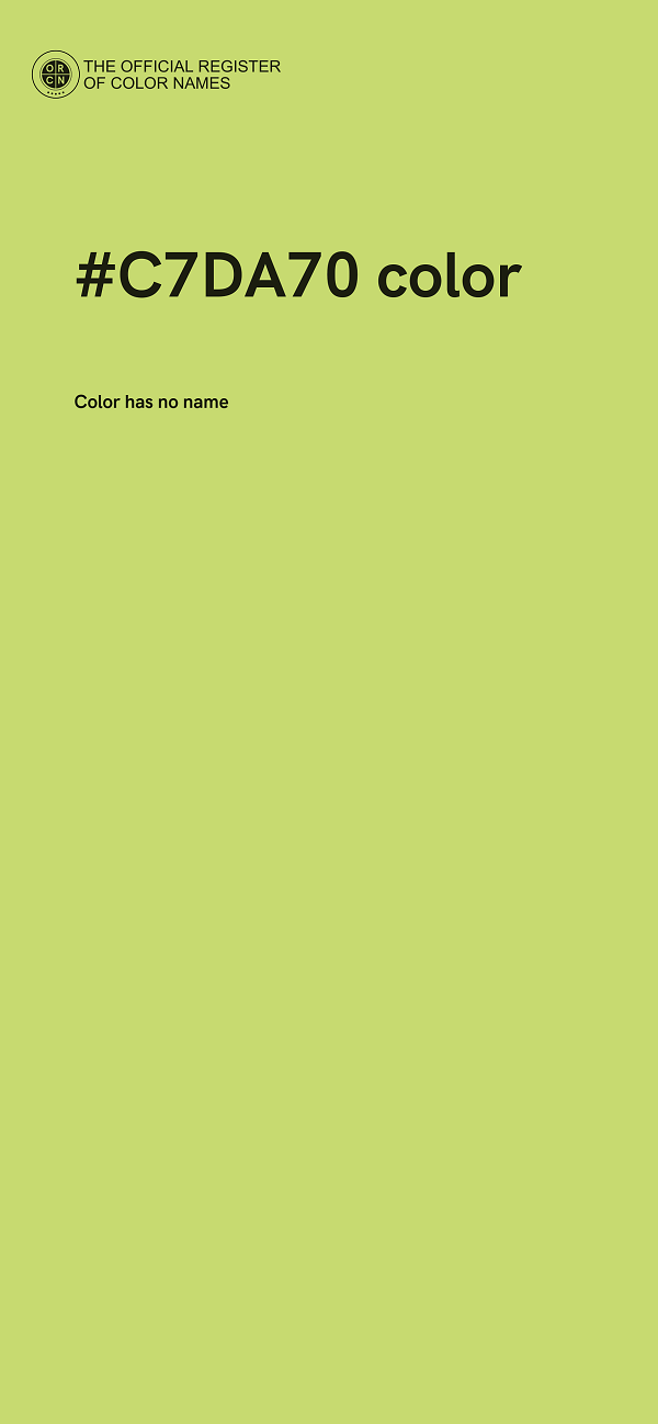 #C7DA70 color image