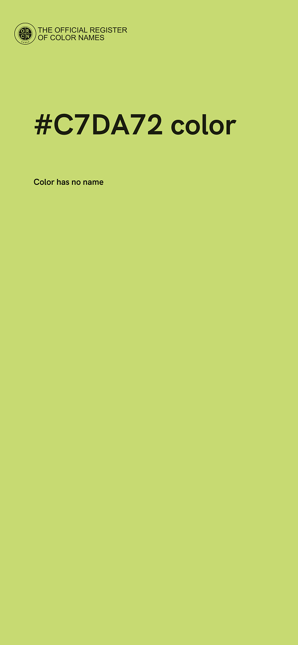 #C7DA72 color image