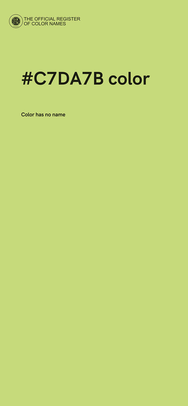 #C7DA7B color image