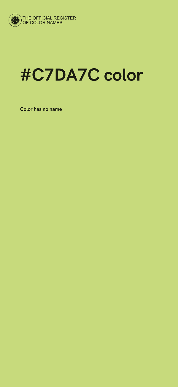 #C7DA7C color image