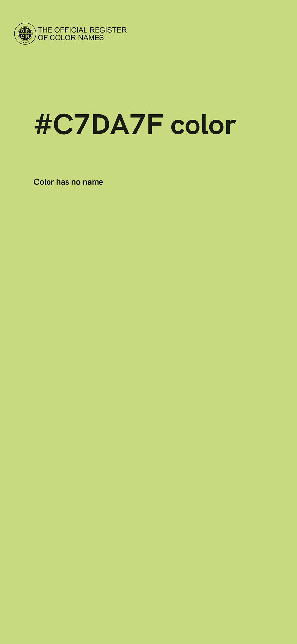 #C7DA7F color image