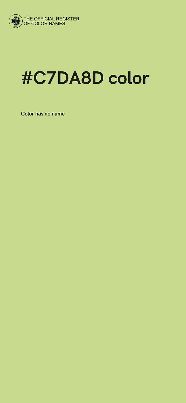 #C7DA8D color image