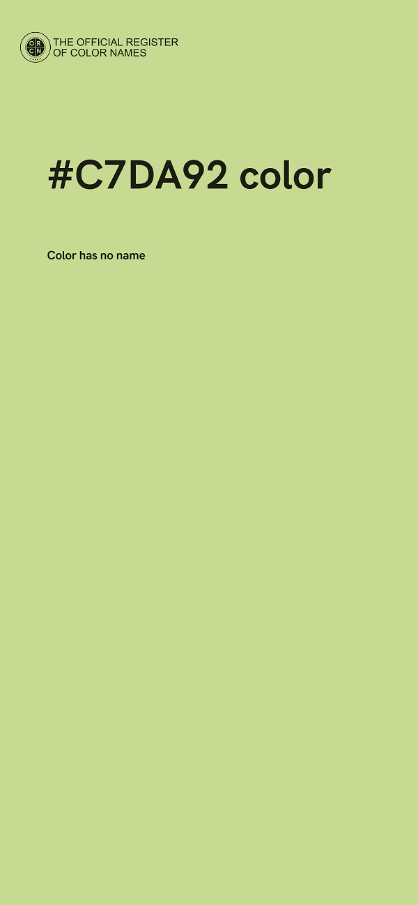 #C7DA92 color image