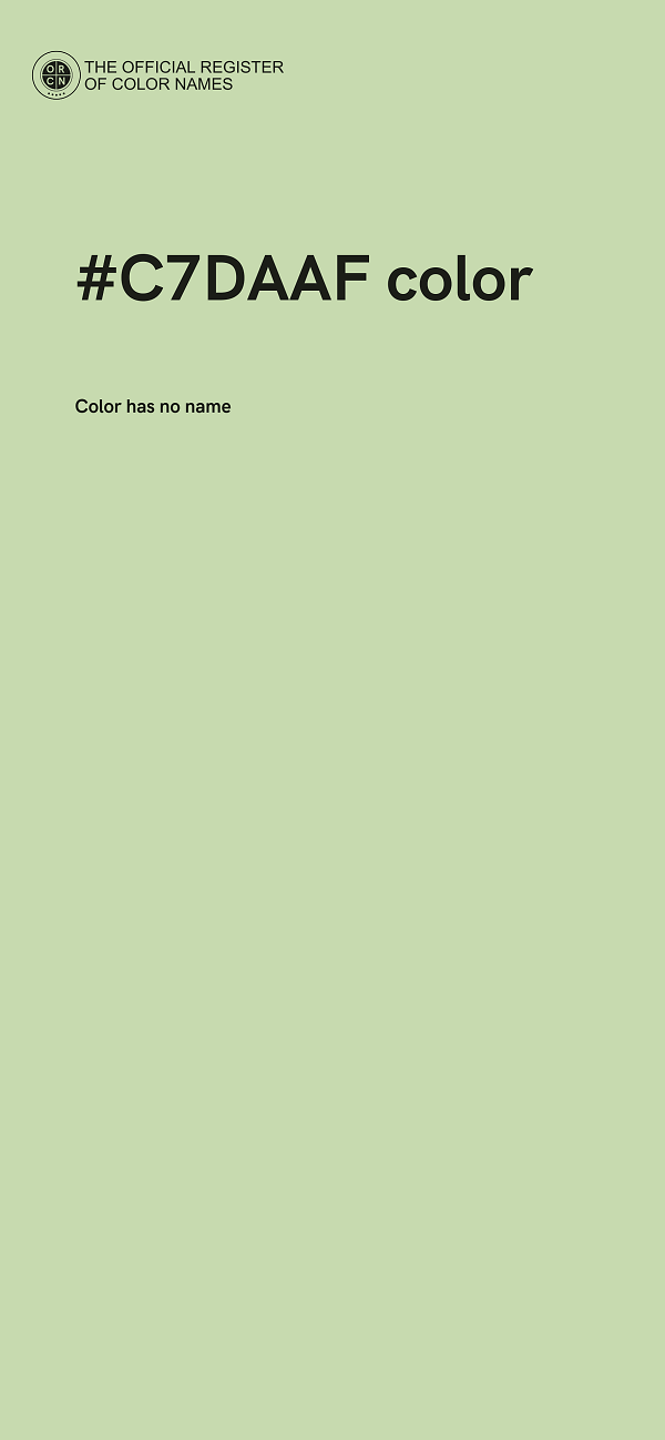 #C7DAAF color image