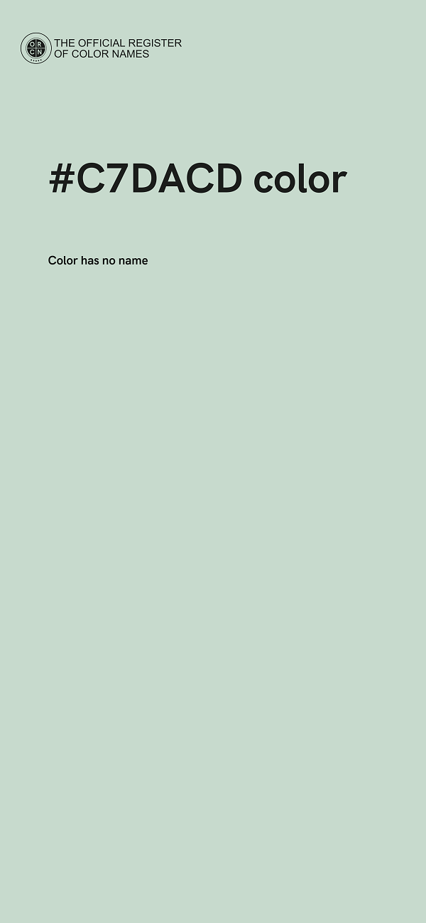 #C7DACD color image