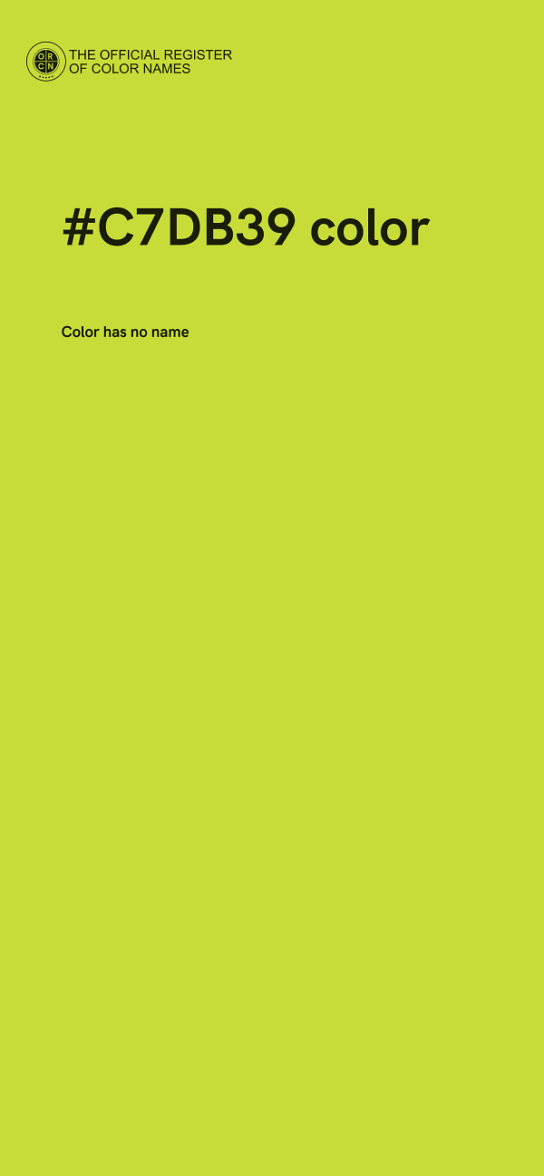 #C7DB39 color image