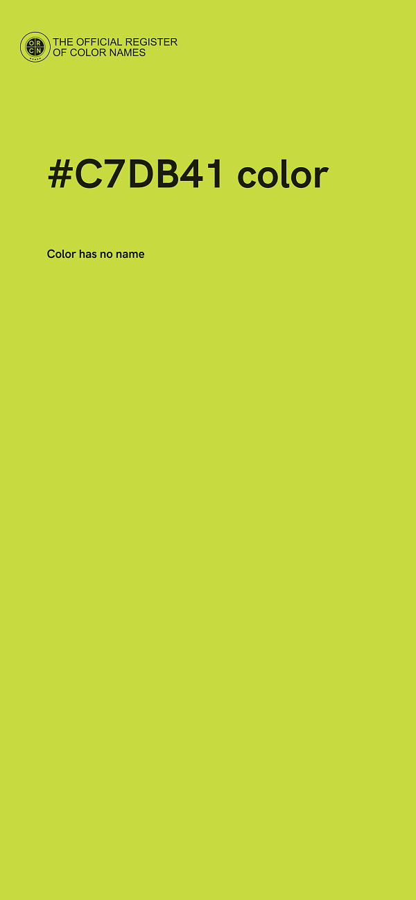 #C7DB41 color image