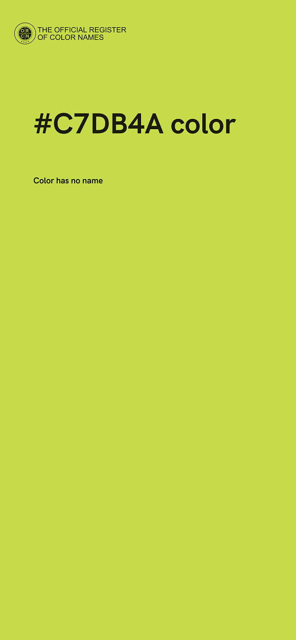 #C7DB4A color image