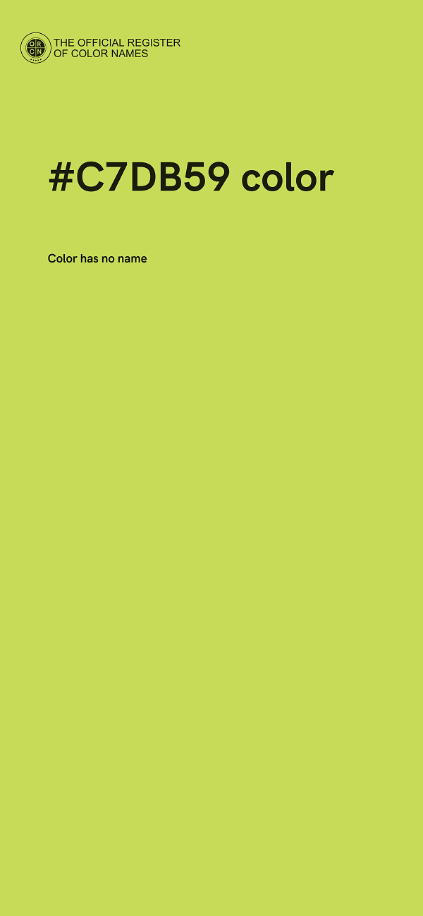#C7DB59 color image