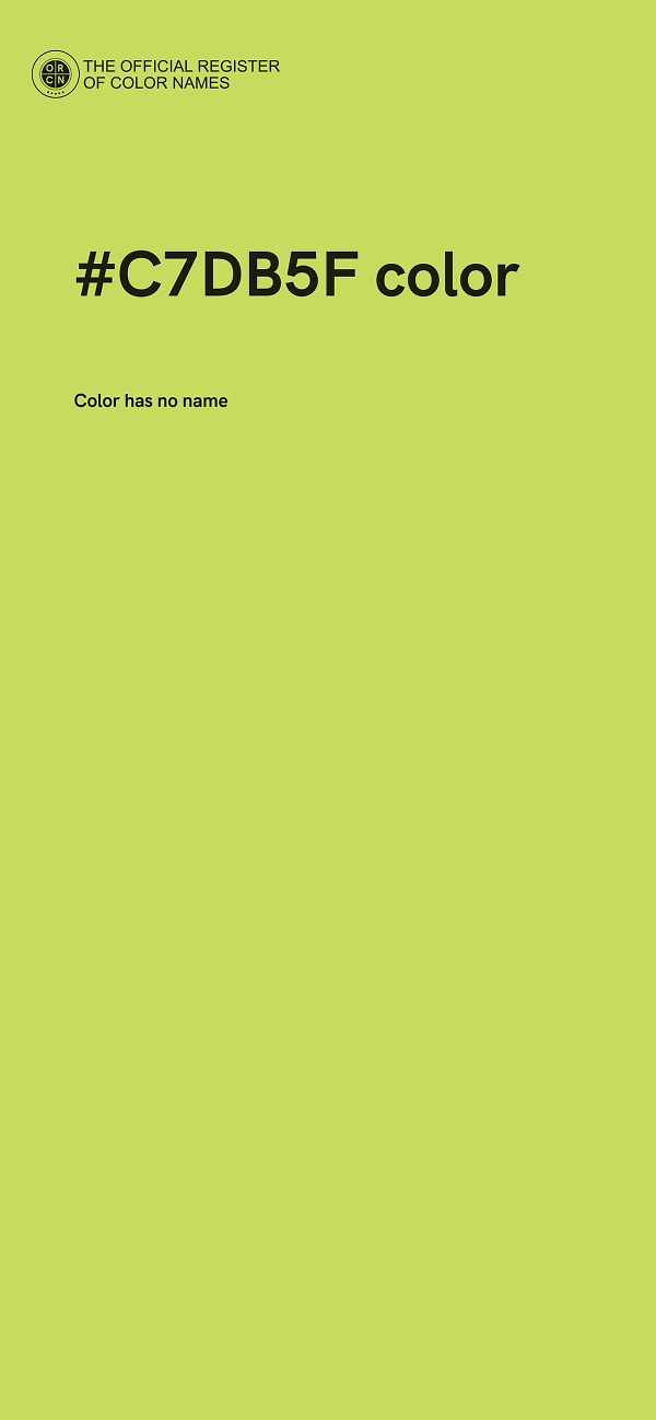 #C7DB5F color image