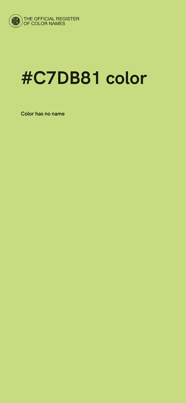 #C7DB81 color image