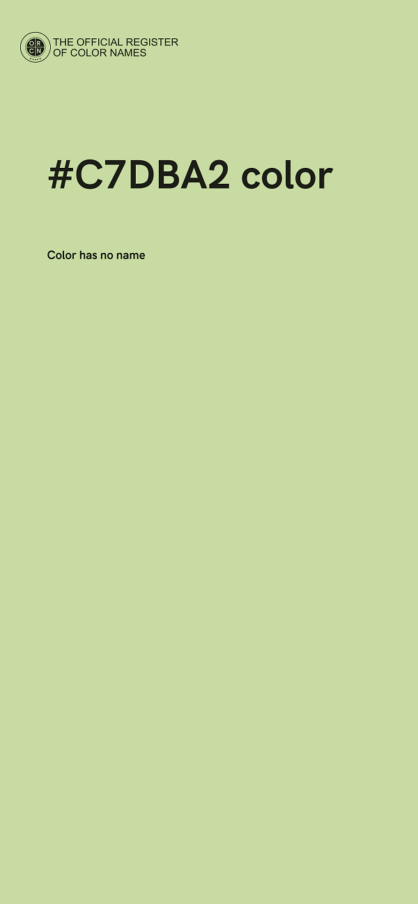 #C7DBA2 color image