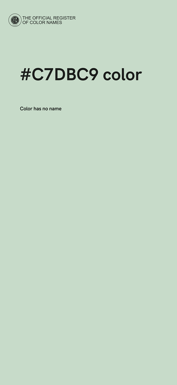 #C7DBC9 color image