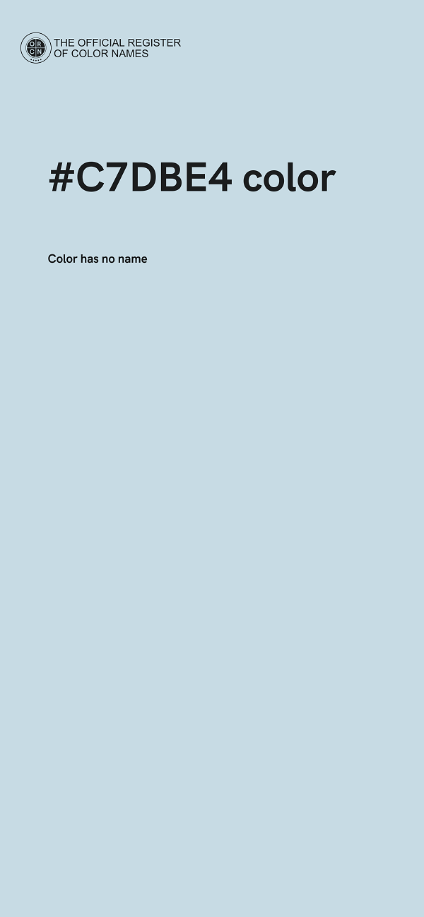 #C7DBE4 color image