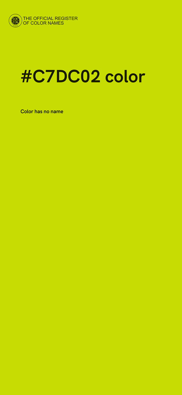 #C7DC02 color image