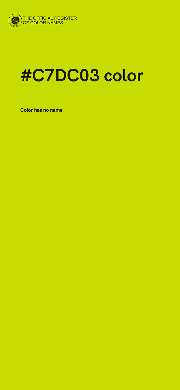 #C7DC03 color image