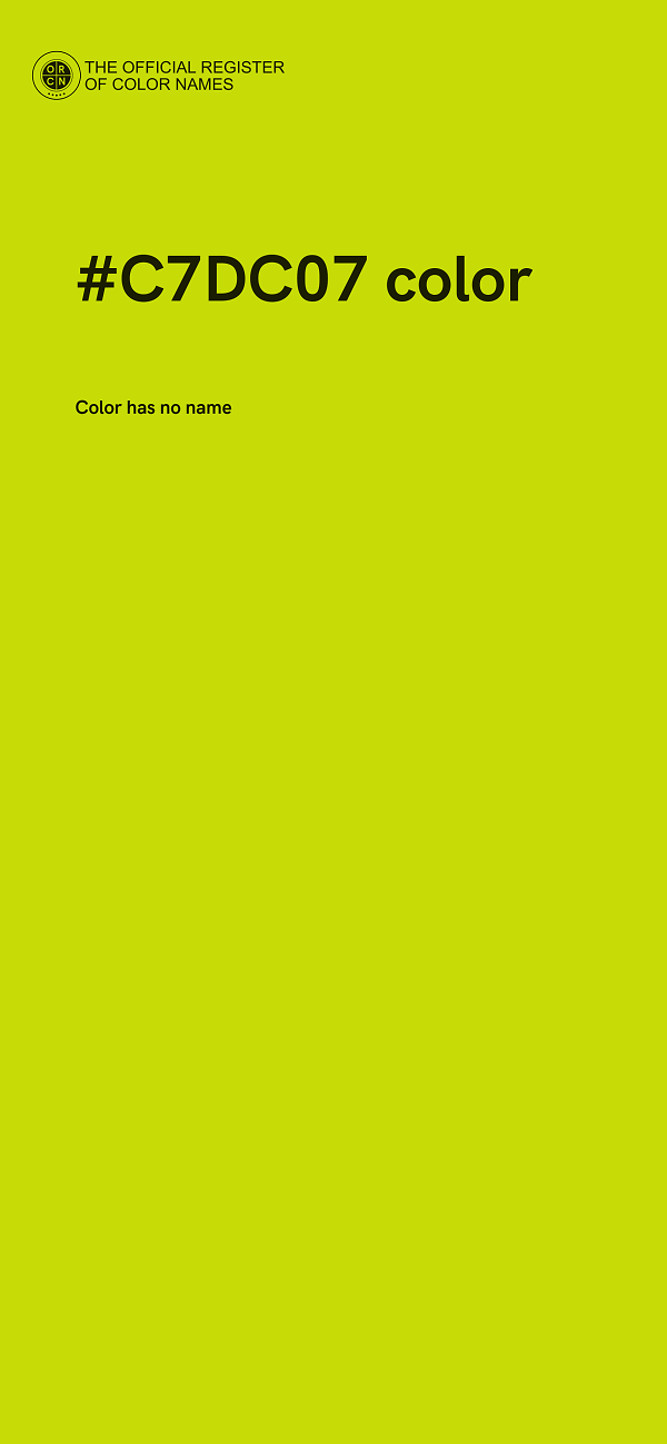 #C7DC07 color image