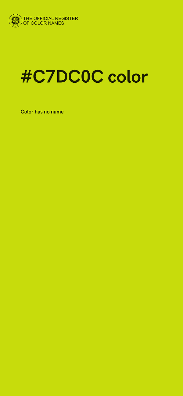 #C7DC0C color image