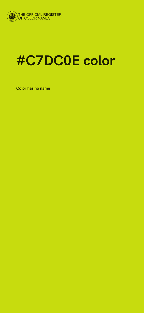 #C7DC0E color image