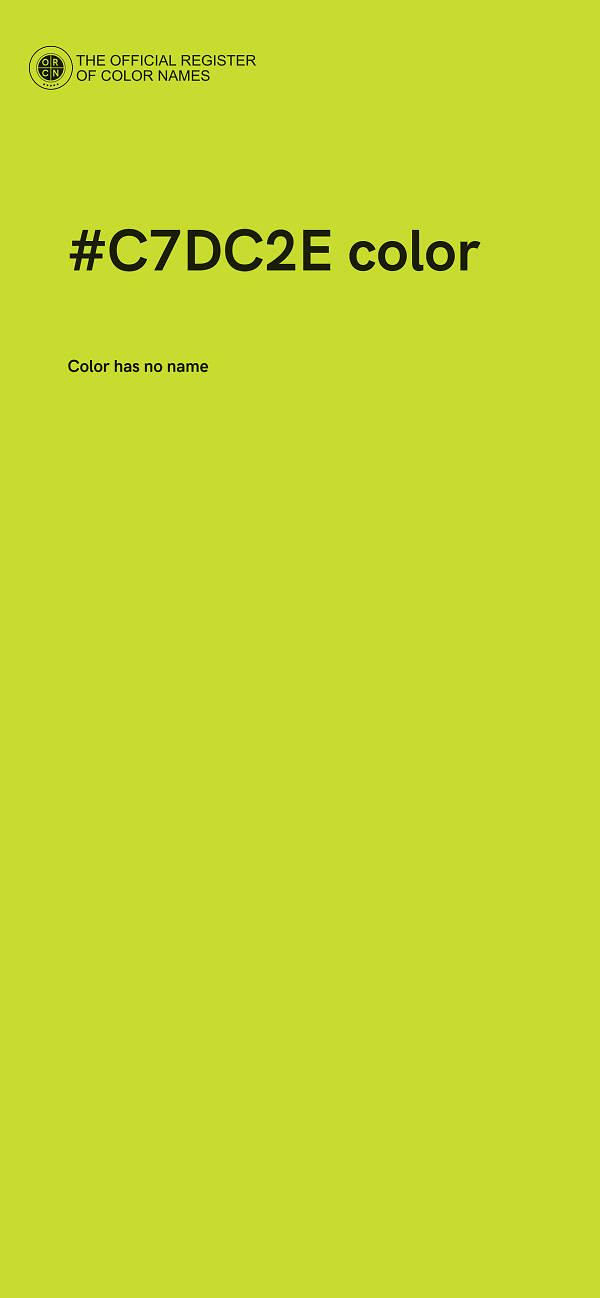 #C7DC2E color image