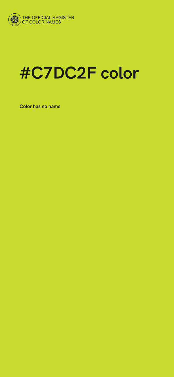 #C7DC2F color image