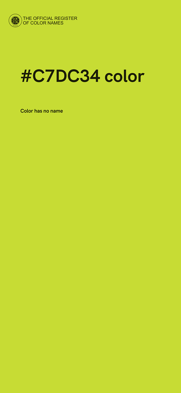 #C7DC34 color image