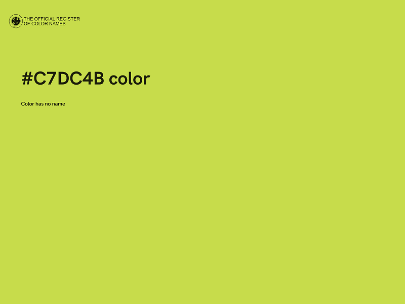 #C7DC4B color image