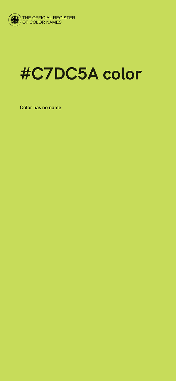 #C7DC5A color image