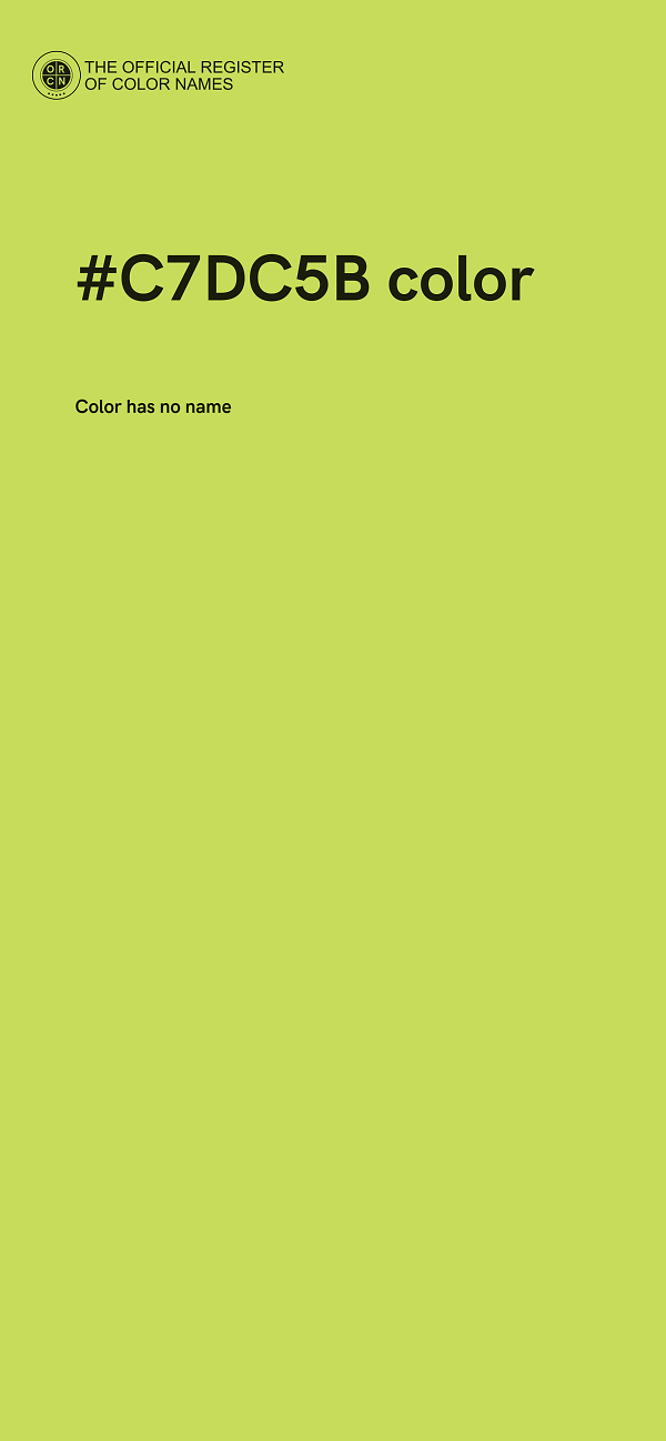#C7DC5B color image