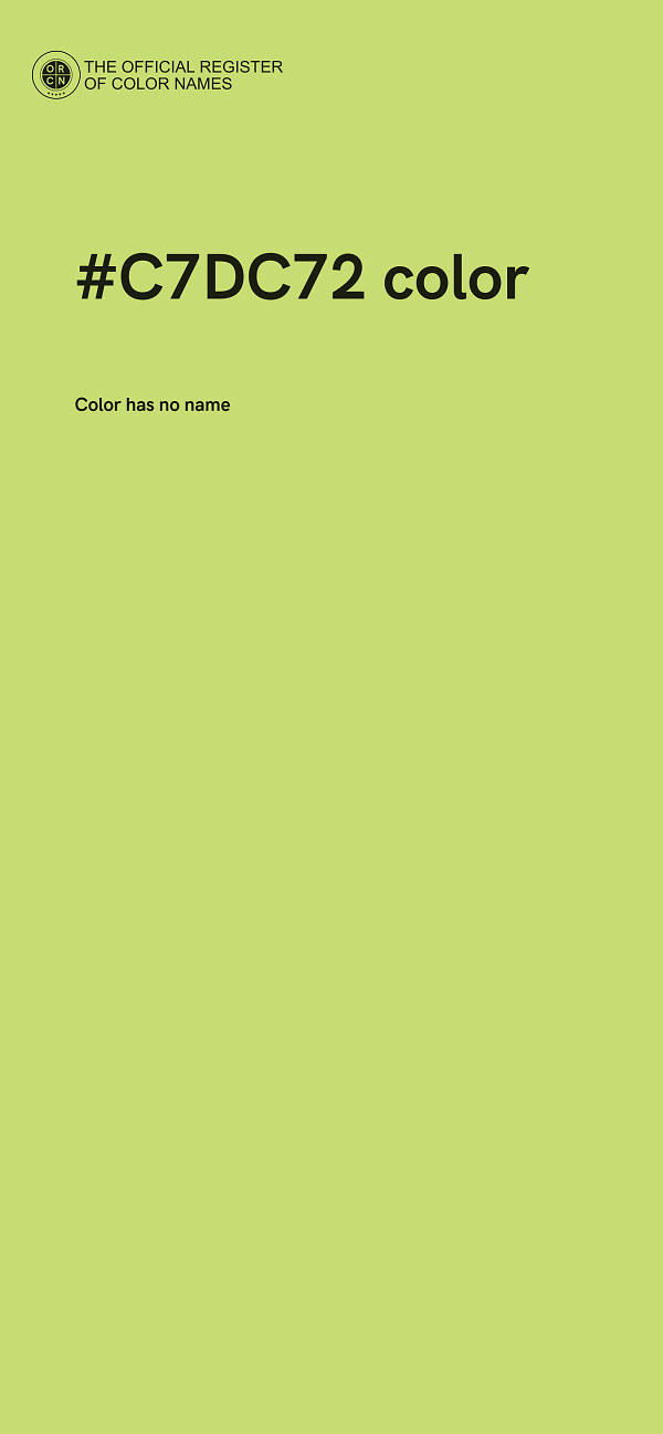 #C7DC72 color image
