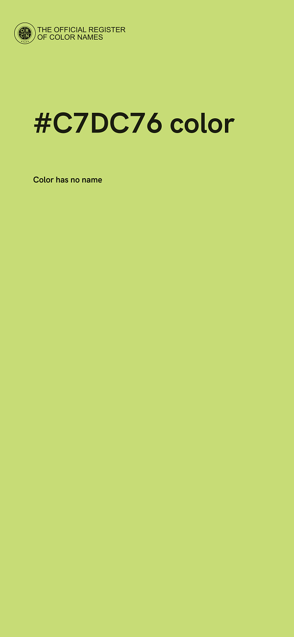 #C7DC76 color image