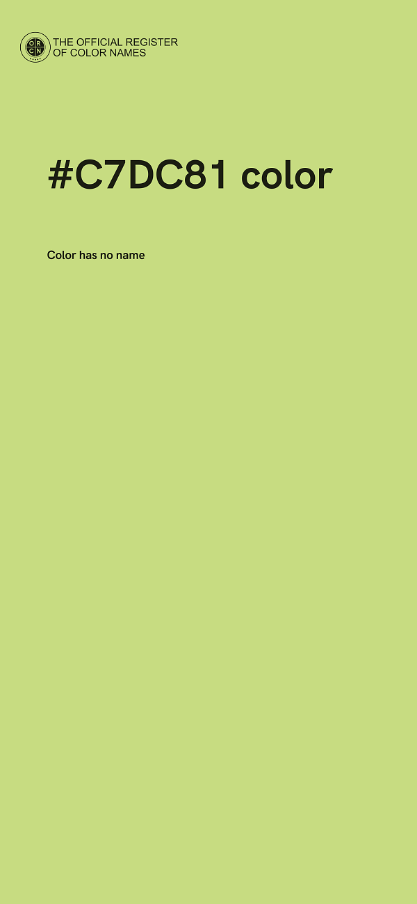 #C7DC81 color image