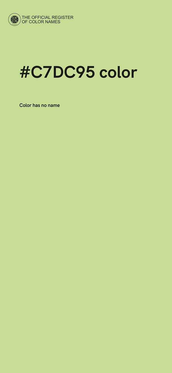 #C7DC95 color image