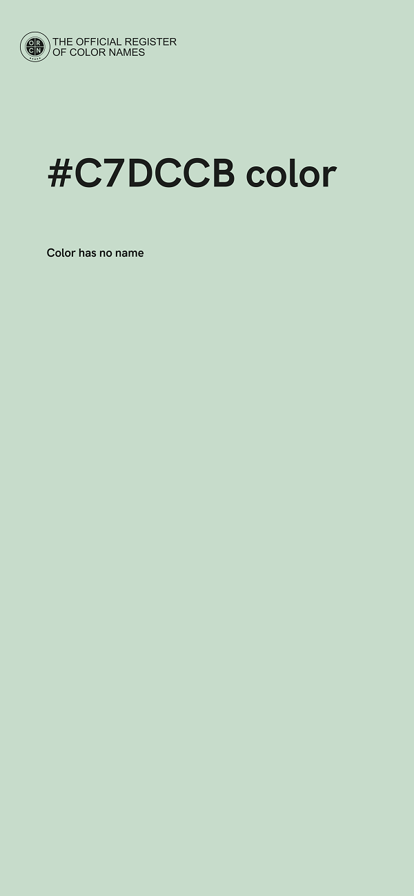 #C7DCCB color image