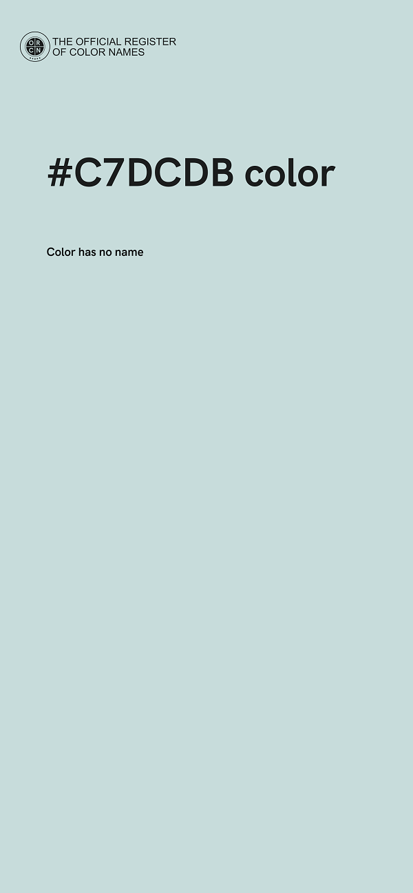 #C7DCDB color image