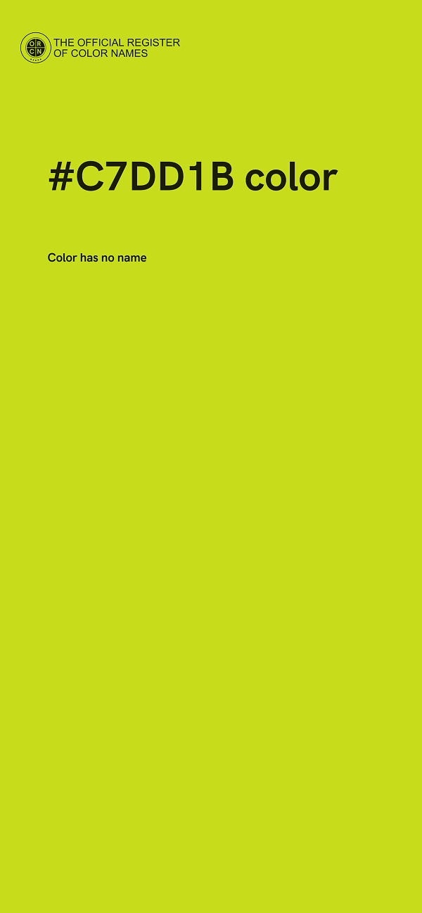 #C7DD1B color image