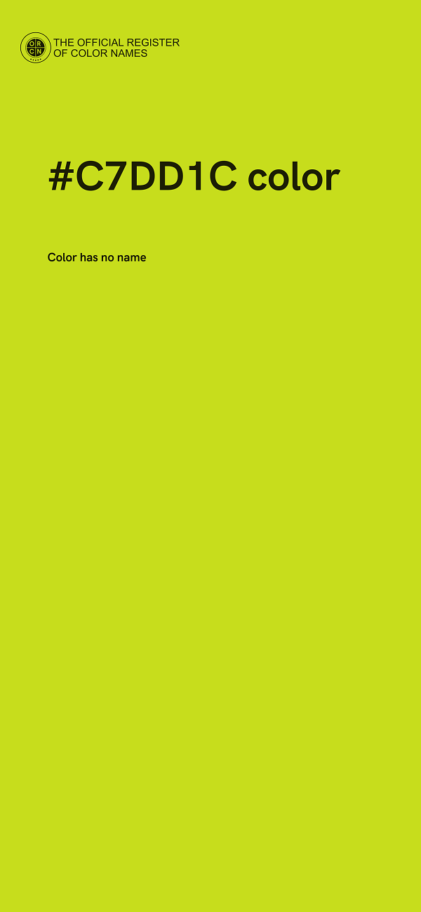 #C7DD1C color image