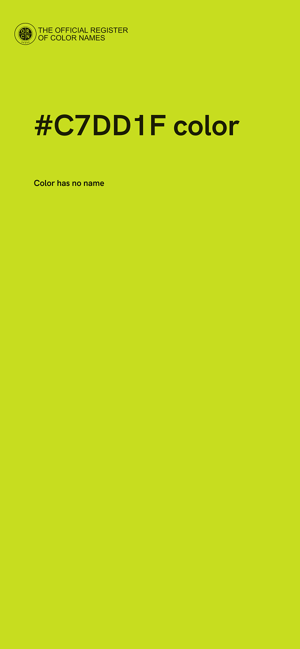 #C7DD1F color image