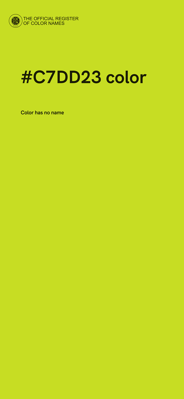 #C7DD23 color image