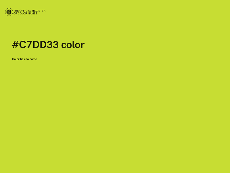 #C7DD33 color image